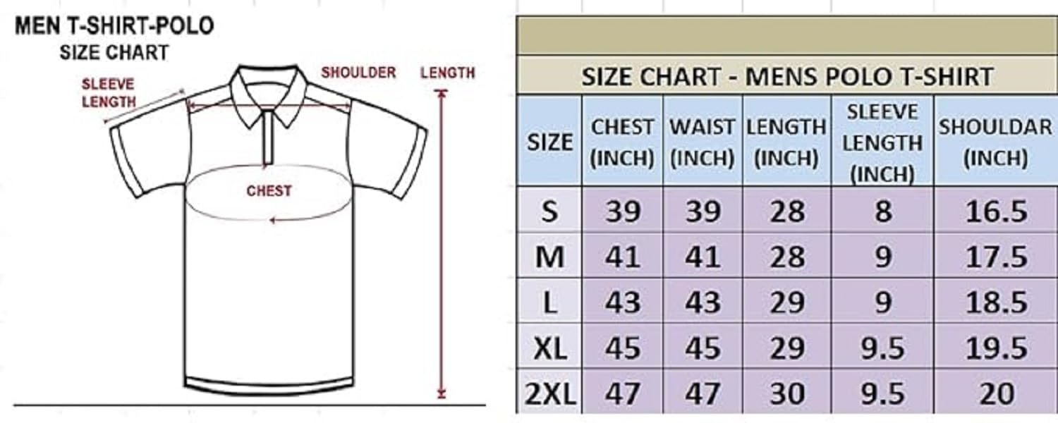 Lymio Polo T Shirt for Men || Men Casual T-Shirt || Polo Available in Combo Pack of 2 (Polo-45-46-Pista-Orange-L)