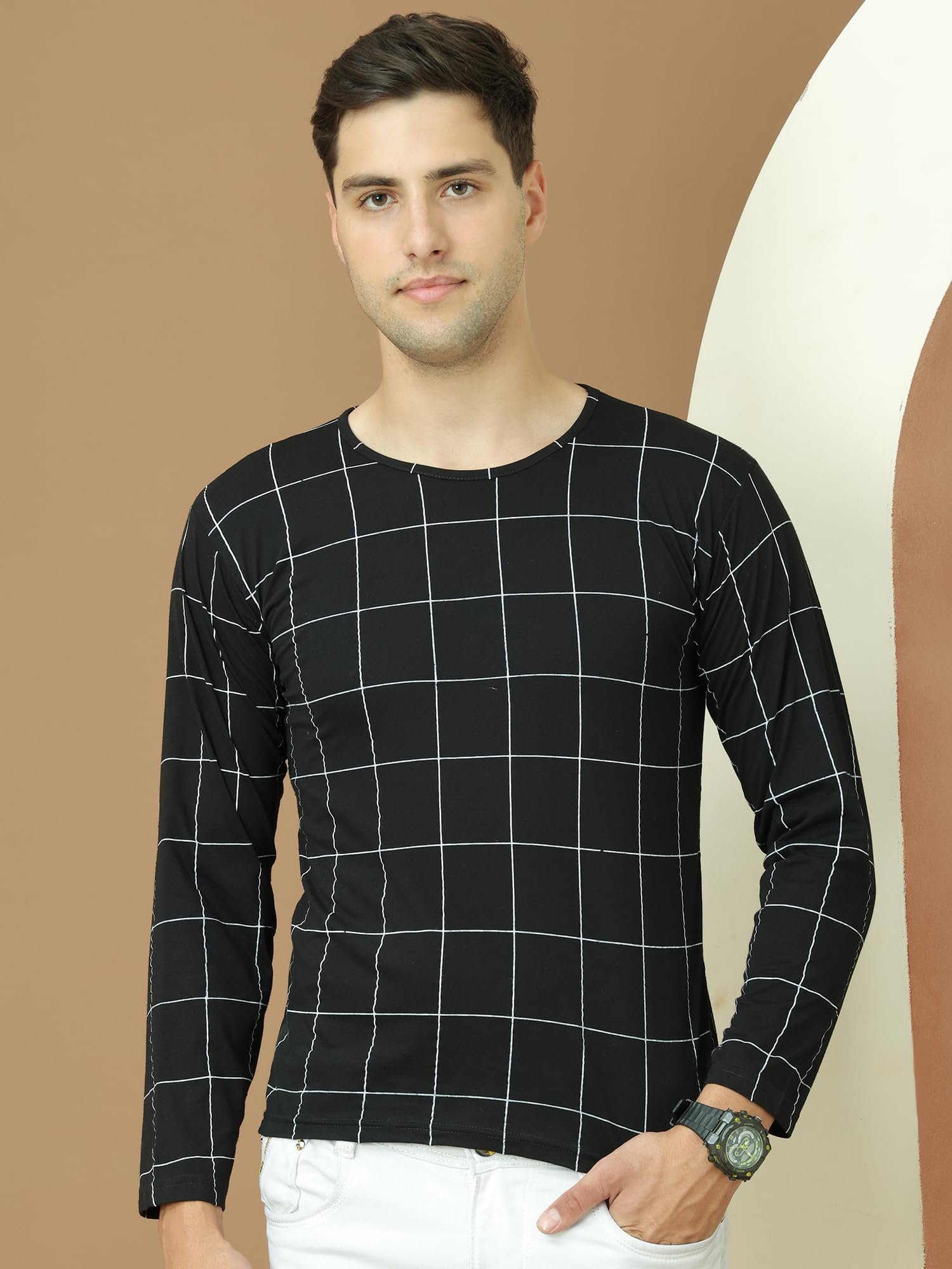 Mack JONNEY Men's Slim Fit T-Shirt (T_9_BLK01-M_Black_Medium)