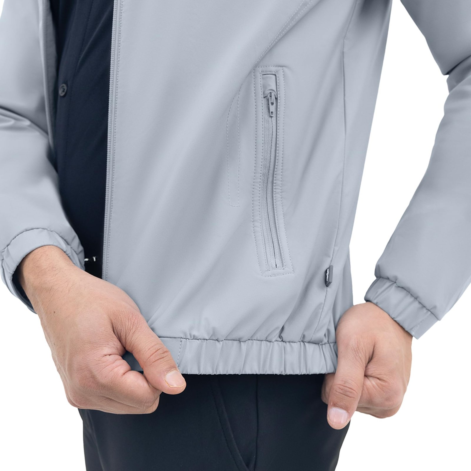 Harfun Graphite Grey Workday Jacket with Raglan Sleeves (IN, Alpha, L)