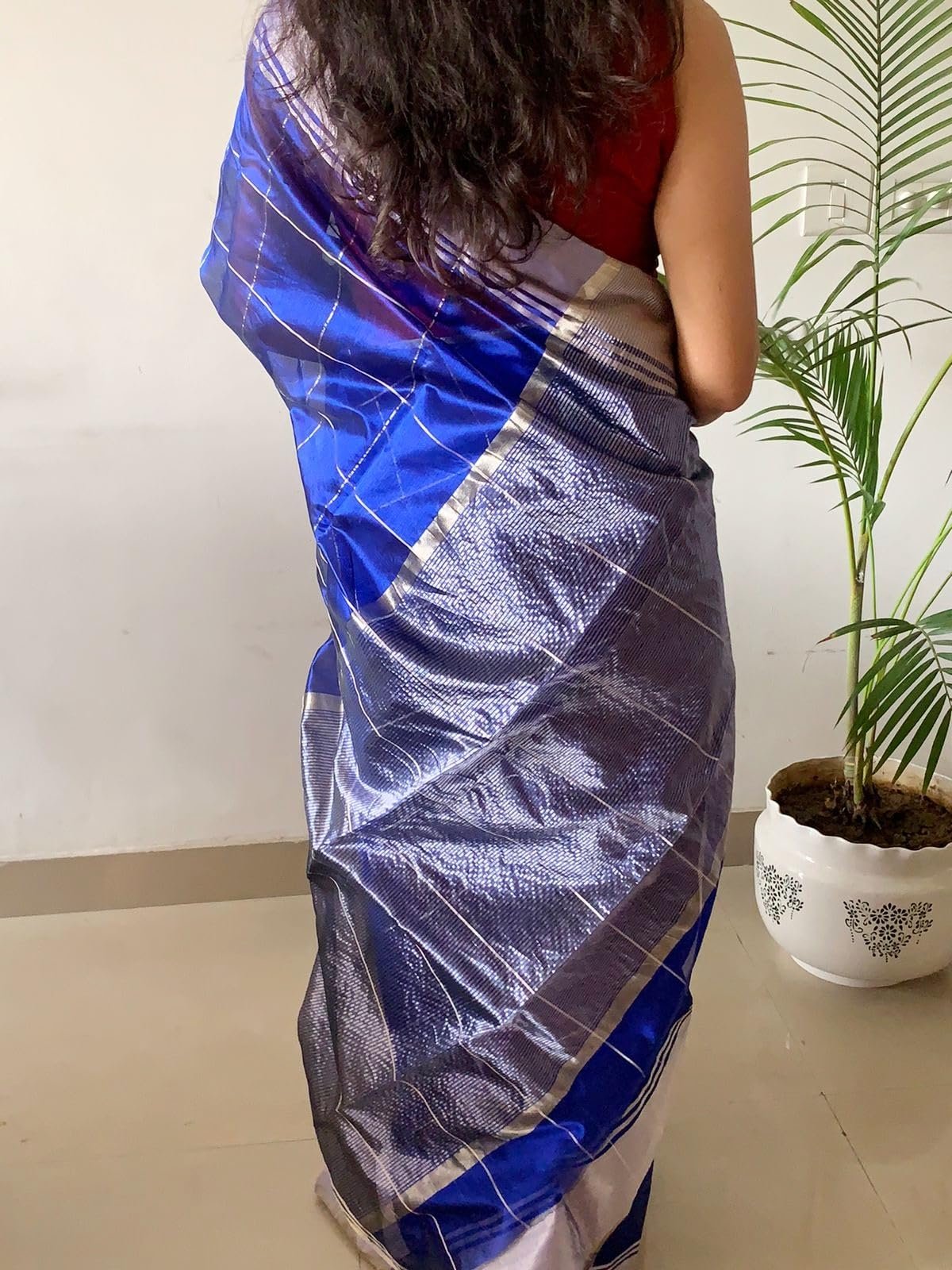 Spun & Woven Purple Chanderi Silk Saree for Women | Lightweight Soft Traditional Drape | Graceful Woven Design | Ideal for Festivals, Casual Outings, Parties, Weddings, Special Occasions