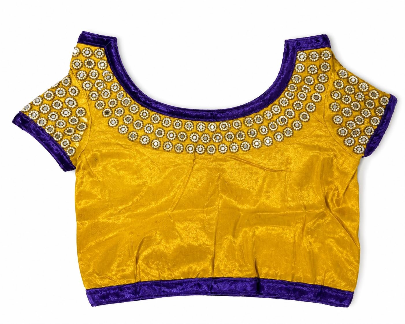 Women's Traditional Pure Georgette Handwork Saree, Size M