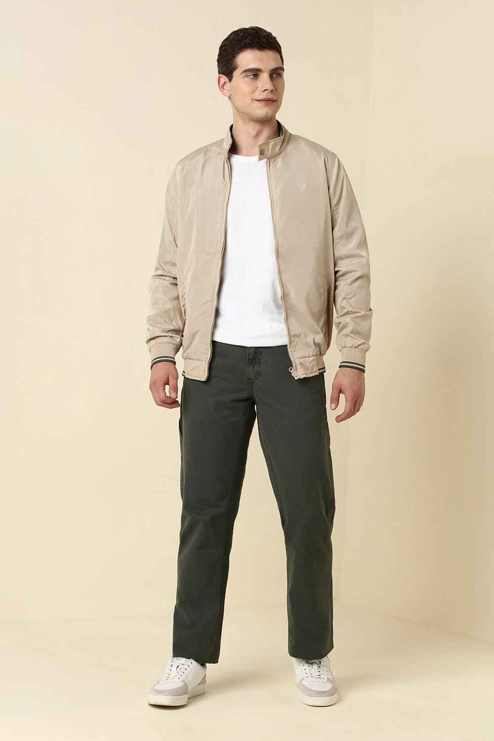 Men's Jacket (ASJKOBOPJ62517_Ecru_XXL_Beige_2XL)
