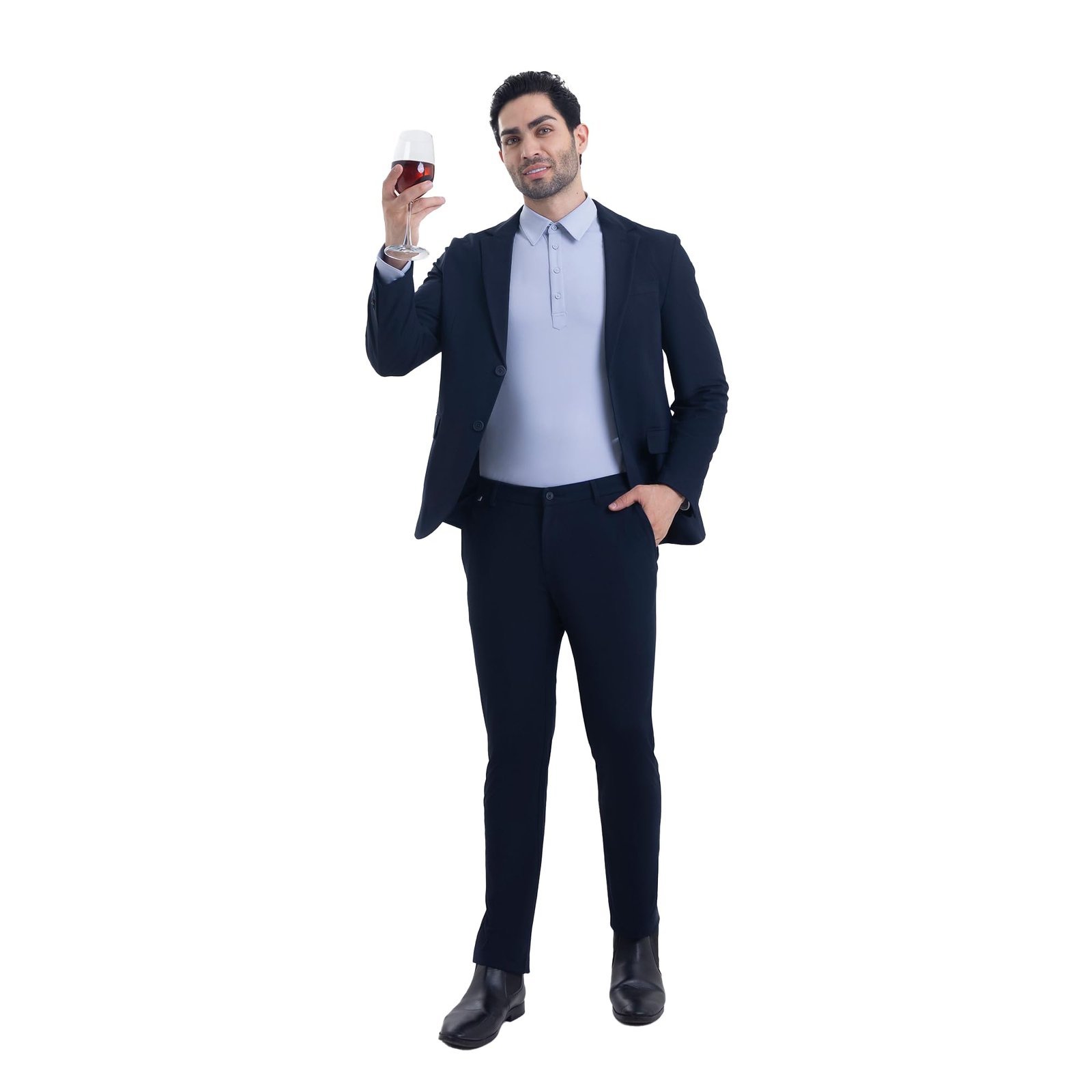 Navy Blue 2035 WorkBlazer (in, Numeric, 42, Regular)