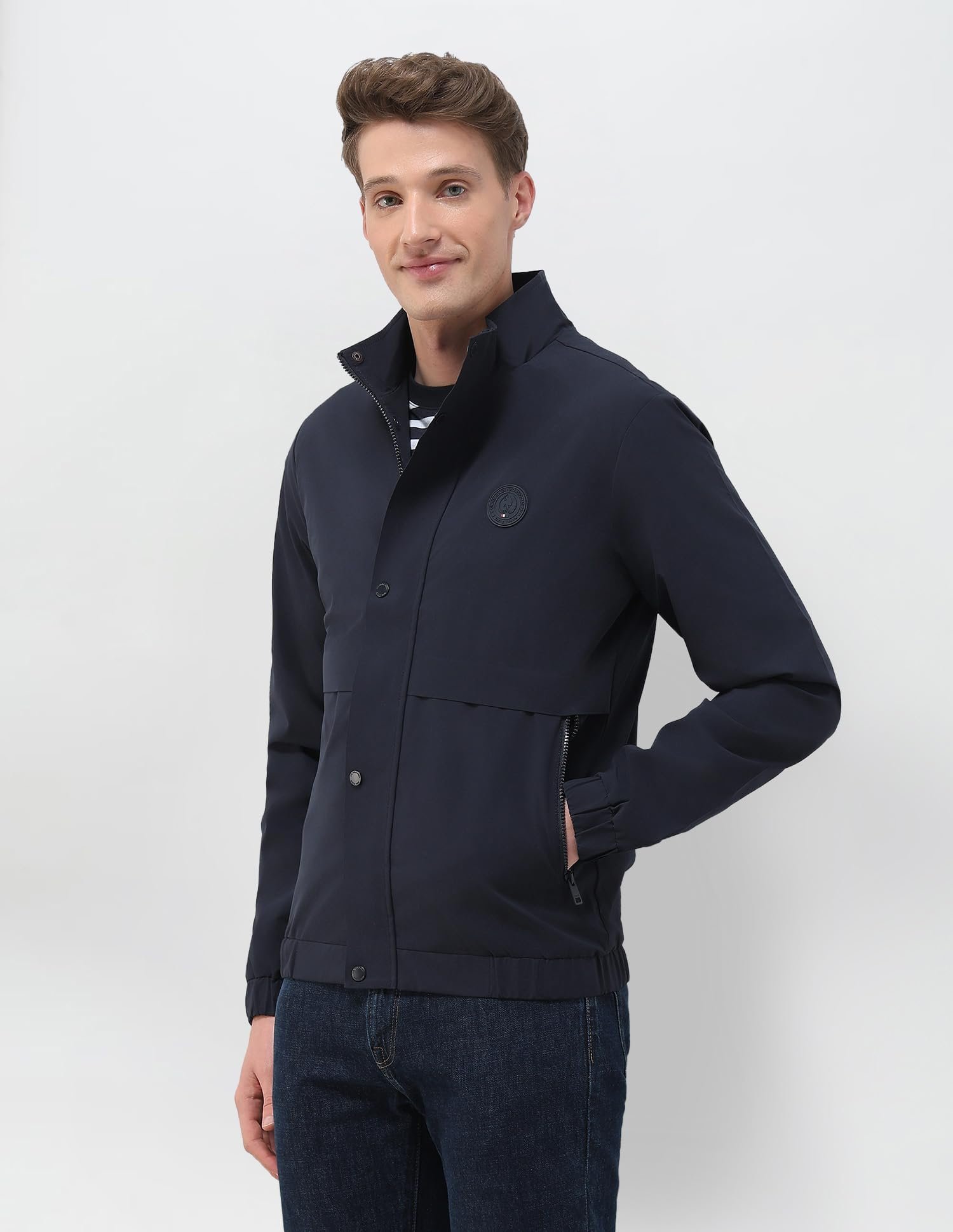 Mens Transitional Jacket Full Sleeve Jackets (USJCKS020_NAVY)