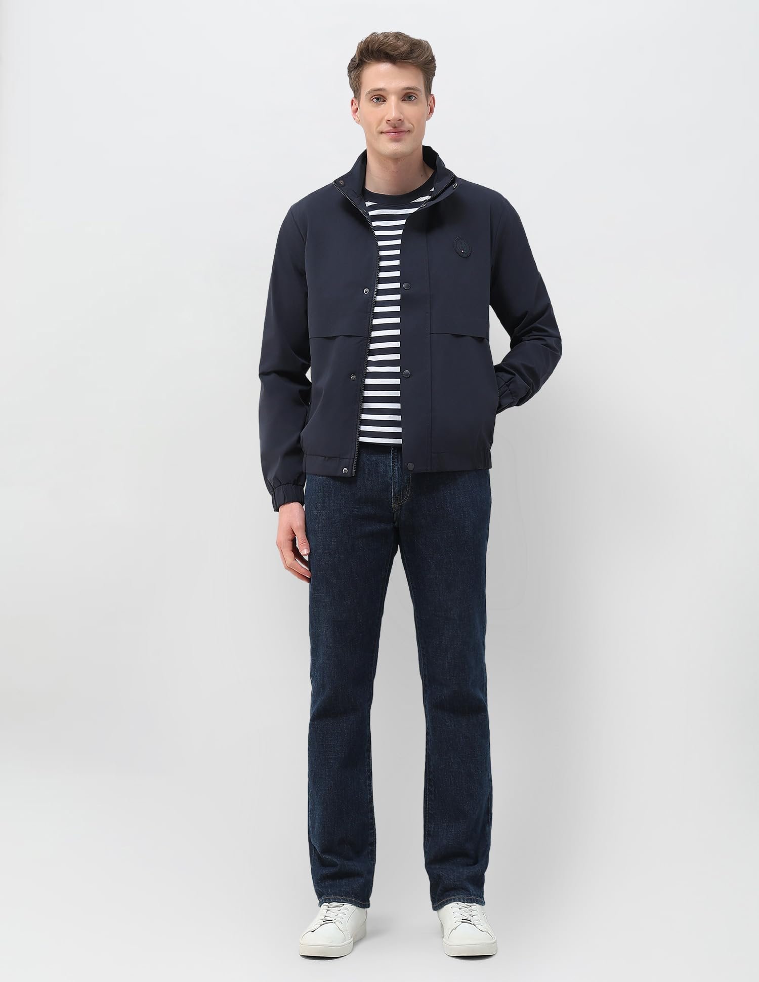 Mens Transitional Jacket Full Sleeve Jackets (USJCKS020_NAVY)