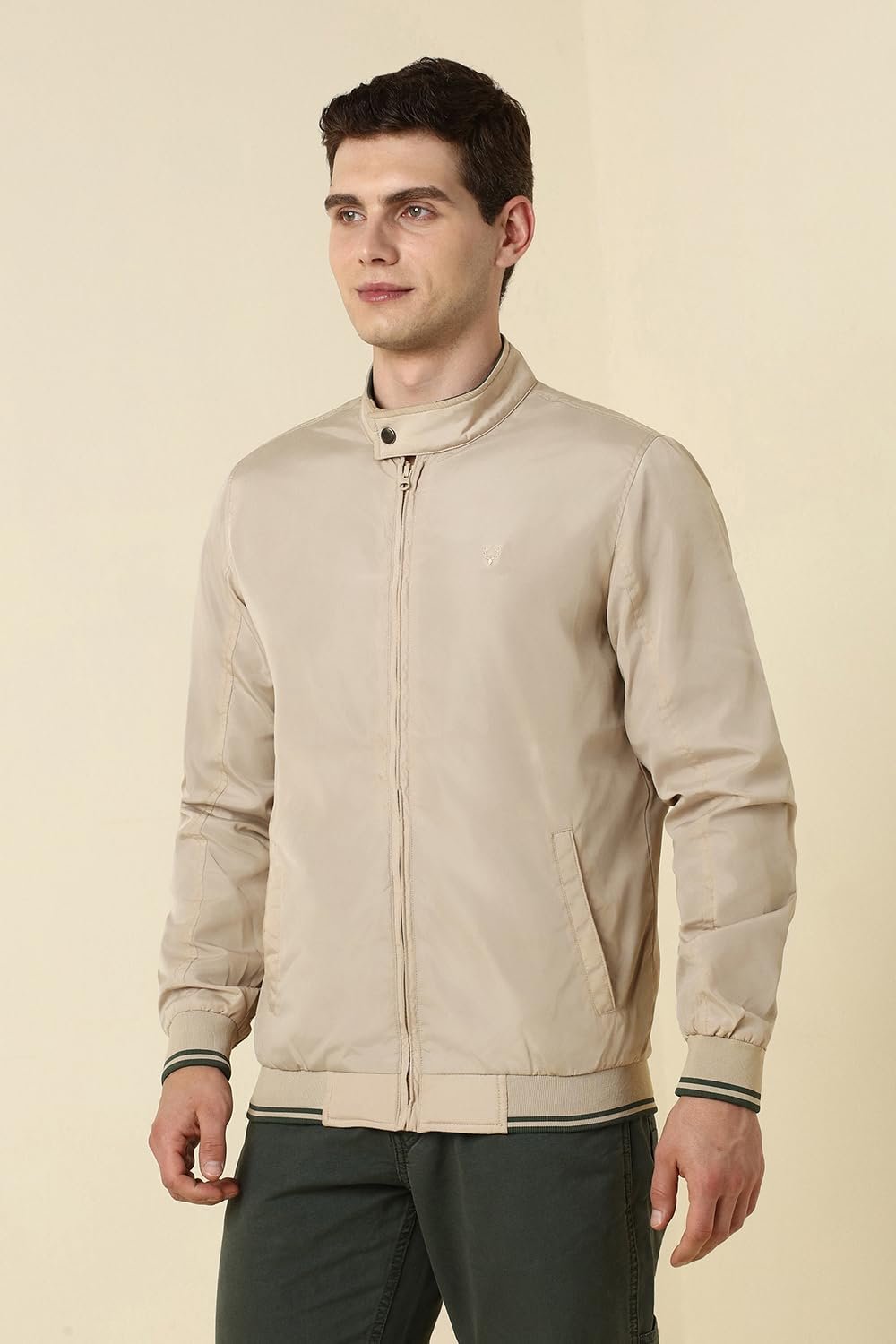 Men's Jacket (ASJKOBOPJ62517_Ecru_XXL_Beige_2XL)