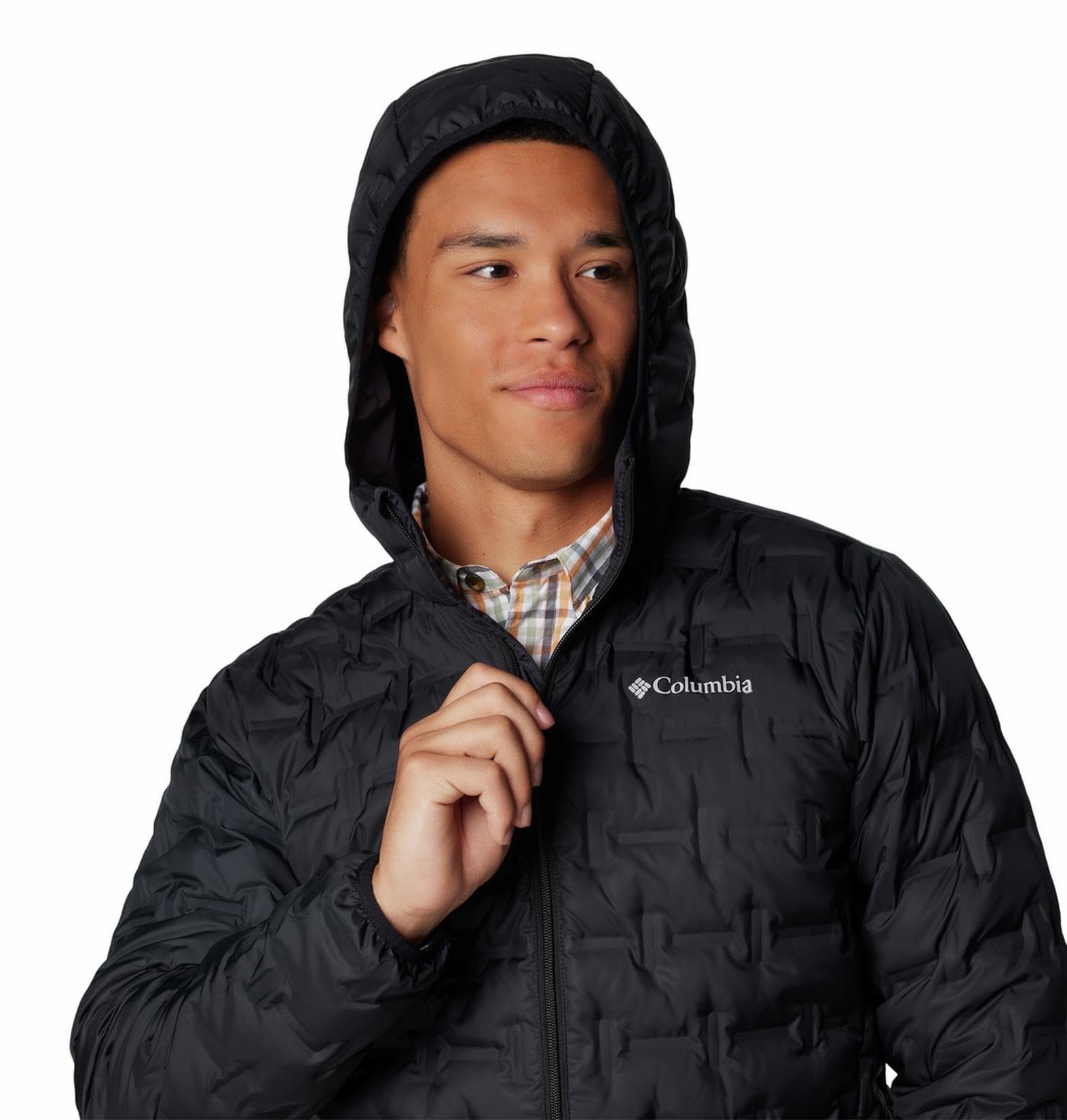 Men Black Delta Ridge II Down Slim Jacket for Hiking | Trekking
