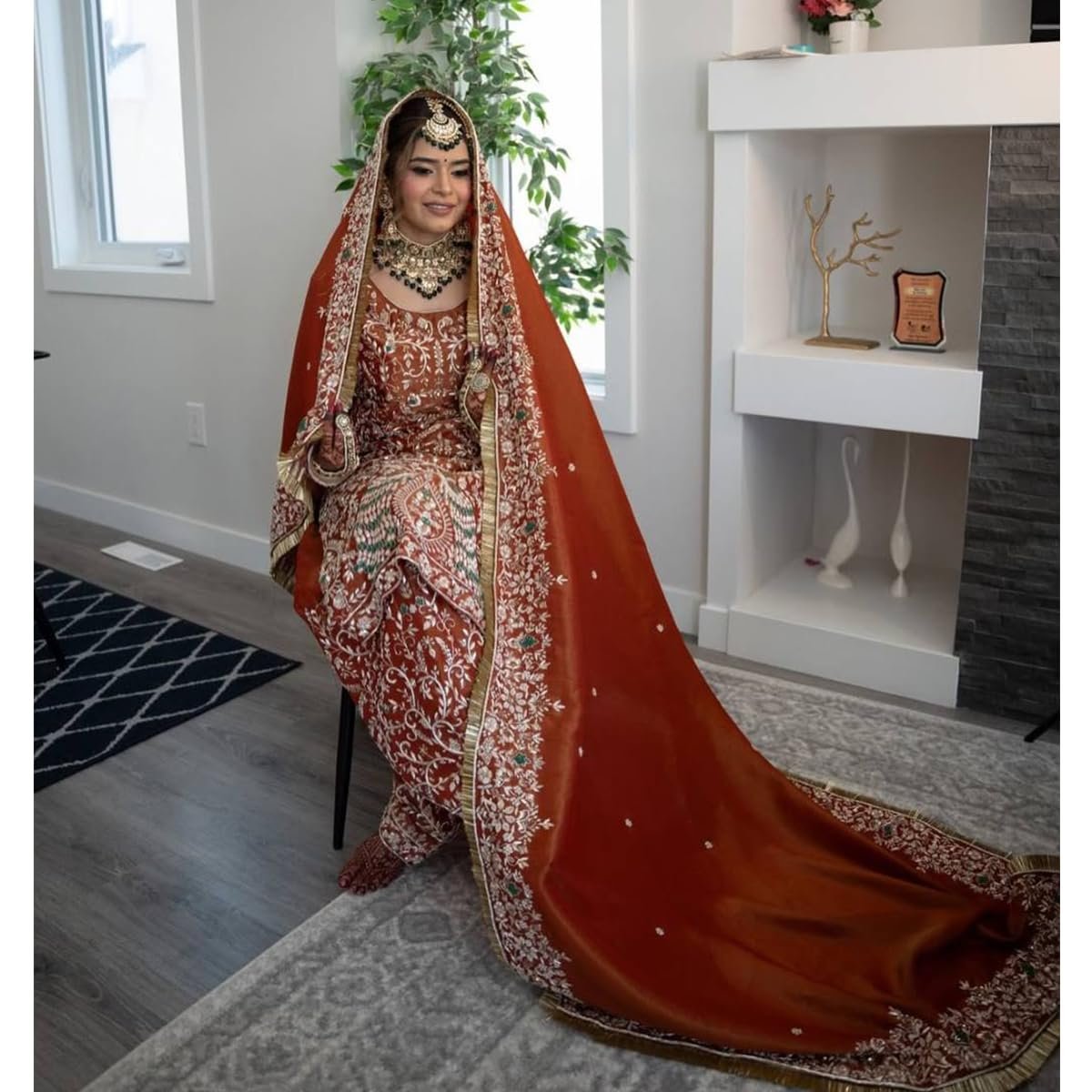 WOMEN'S Crepe FullStichedsalwar LEHENGA suit Designer SAnarkaliStitchedSuit Fully Stitched Suit for Women S SF251233-XL SIZE Beige XL